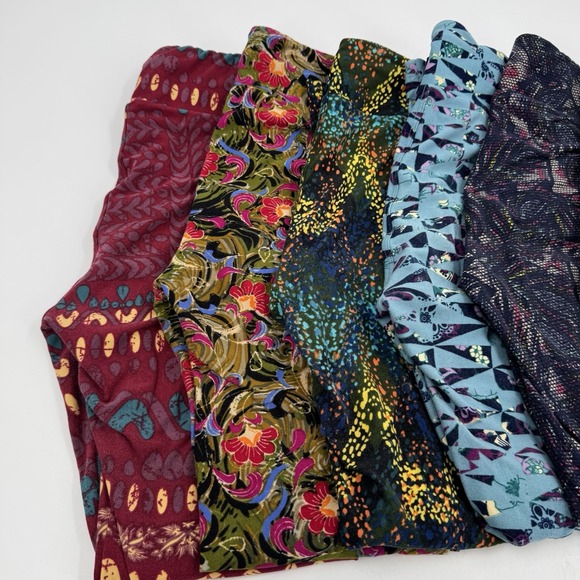 LuLaRoe OS One Size Leggings Womens Stretch Soft‎ Knit Multi Colors Lot Of 6 - Picture 5 of 7